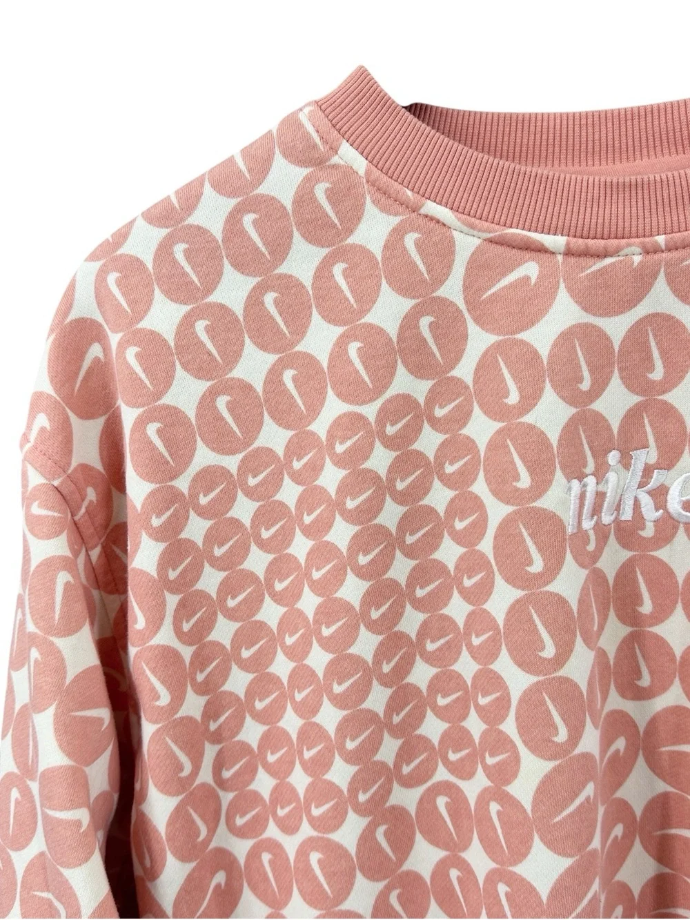 NIKE Sweatshirt Oversized Club Fleece Peach White